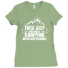This Guy Loves Camping With His Friend Ladies Fitted T-Shirt