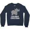chubby unicorn rhino Crewneck Sweatshirt