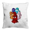 pac man ghost monsters Throw Pillow