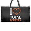 I Heart Total Eclipses Weekender Totes