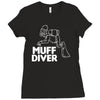 muff diver Ladies Fitted T-Shirt