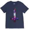 inverted galaxy cross funny  religion banter space fashion new V-Neck Tee