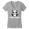 Baby Panda Women's V-Neck T-Shirt