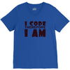 i code therefore i am V-Neck Tee