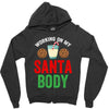 working on my santa body Zipper Hoodie