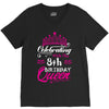Celebrating With the 8th Birthday Queen V-Neck Tee