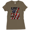 star spangled hammered Ladies Fitted T-Shirt