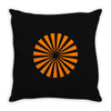 orange vec Throw Pillow