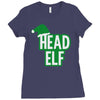 christmas head elf Ladies Fitted T-Shirt