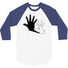 rabbit hand shadow 3/4 Sleeve Shirt