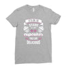 baking   it's ok to stare at my cupcakes Ladies Fitted T-Shirt