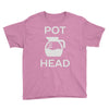 pot head coffee lover Youth Tee