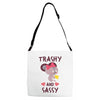 trashy and sassy Adjustable Strap Totes