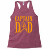 captain dad Racerback Tank