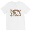 i mustache you a question V-Neck Tee