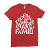 together we make a family 2 Ladies Fitted T-Shirt