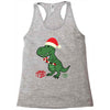 christmas dinosaur Racerback Tank