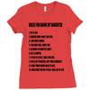 rules for dating my daughter shirt t shirt perfect father's gift Ladies Fitted T-Shirt