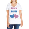 Pink or Blue - We Will Love You! Ladies Curvy T-Shirt