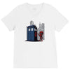 defacing the phonebox hoody V-Neck Tee