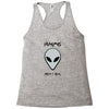 humans aren't real Racerback Tank