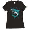 polygon shark Ladies Fitted T-Shirt