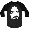 charles manson retro 3/4 Sleeve Shirt