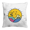 Sun Skate Throw Pillow