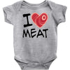 i love meat Baby Bodysuit