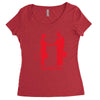 handshake Women's Triblend Scoop T-shirt