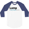 lamp   brick tamland likes this facebook thumbs up mens white t shirt 3/4 Sleeve Shirt