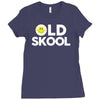 old skool Ladies Fitted T-Shirt