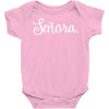 senora white Baby Bodysuit
