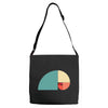 fibonacci golden ratio colorful Adjustable Strap Totes