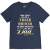 Truck Driver Dad V-Neck Tee