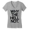 why the hell not Women's V-Neck T-Shirt