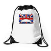 skinhead union Drawstring Bags