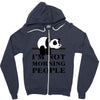 im Not Morning People Zipper Hoodie