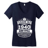 Made In 1940 And Still Awesome Women's V-Neck T-Shirt