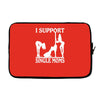 i support single moms Laptop sleeve