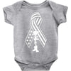 fallen soldier ribbon never forget military Baby Bodysuit