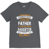 Super Cool Father Of A Freaking Awesome Daughter V-Neck Tee