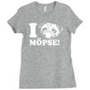 i love m&ouml;pse funny Ladies Fitted T-Shirt