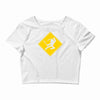 ninja crossing sign Crop Top