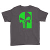 mad engine marvel brand punisher scar glow in the dark Youth Tee