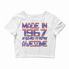 made in 1967 50 years of being awesome Crop Top
