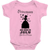Princesses Are Born In July Baby Onesie