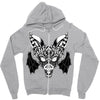 bat ornate Zipper Hoodie