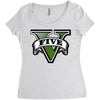 five logo Women's Triblend Scoop T-shirt