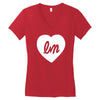 little mix logo heart Women's V-Neck T-Shirt